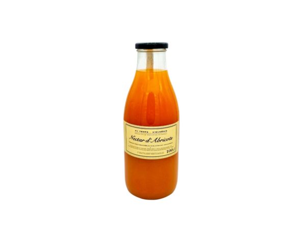 Nectar d'abricots fabriqué artisanalement à partir de fruits de haute qualité.