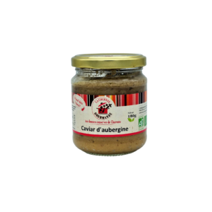 Caviar d'aubergine bio 180g. Ce caviar d'aubergine agrémentera vos toasts et petits légumes à l'apéritif. Ingrédients : Aubergine (89,5%) ...