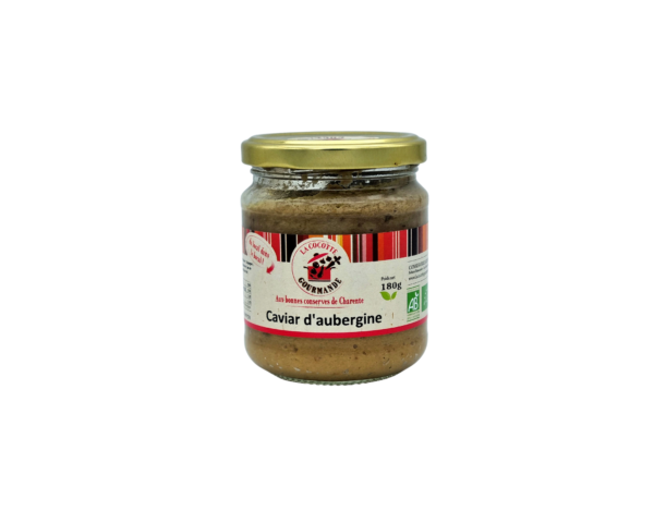Caviar d'aubergine bio 180g. Ce caviar d'aubergine agrémentera vos toasts et petits légumes à l'apéritif. Ingrédients : Aubergine (89,5%) ...